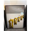 Image 6 : Collection of 6 Framed Decorative Art Pieces: Photography, Graphic Prints, and Architectural Décor -