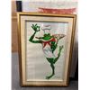 Image 2 : 8-Piece Wall Art Lot: Framed "Cactus" Quote Print, Decorative Vintage Map Plaque, Victorian-Style Bu