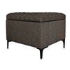 Image 3 : BNIB - LH Home Reece Storage Ottoman - Medium Brown, RV: $596.25 CAD (REC024-MBR) - 19.7 x 19.7 x 18