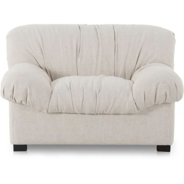 BNIB - Moe's - Halston Lounge Chair in Flecked Oat - MSRP $2,249.00 - AZ-1004-05 - 43.3” W 