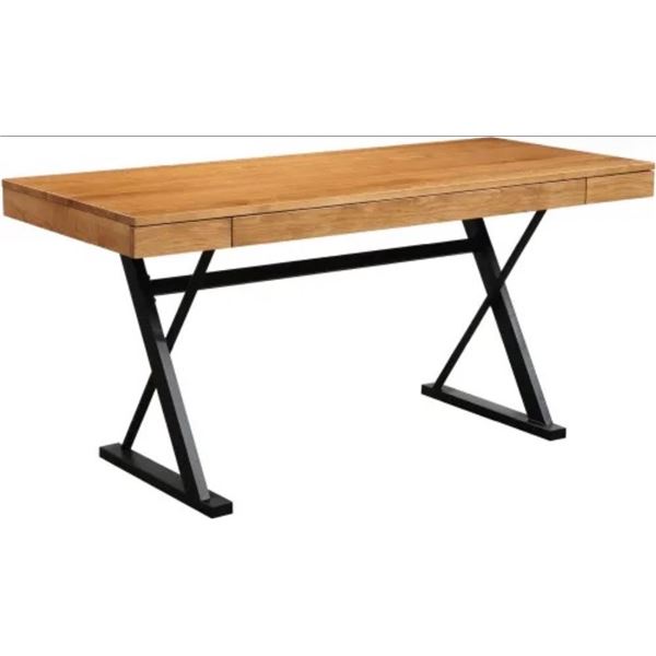 BNIB - Moe's - Profecto Desk in Natural Oak - MSRP $2,099.00 - BC-1107-24 - 63.0” W X 26.0[