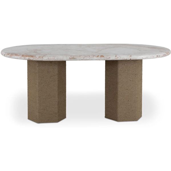 BNIB - Moe's - Sartoria Dining Table in Breccia Marble - MSRP $5,629.00 - GK-1131-34 - 72"W x 40"D x