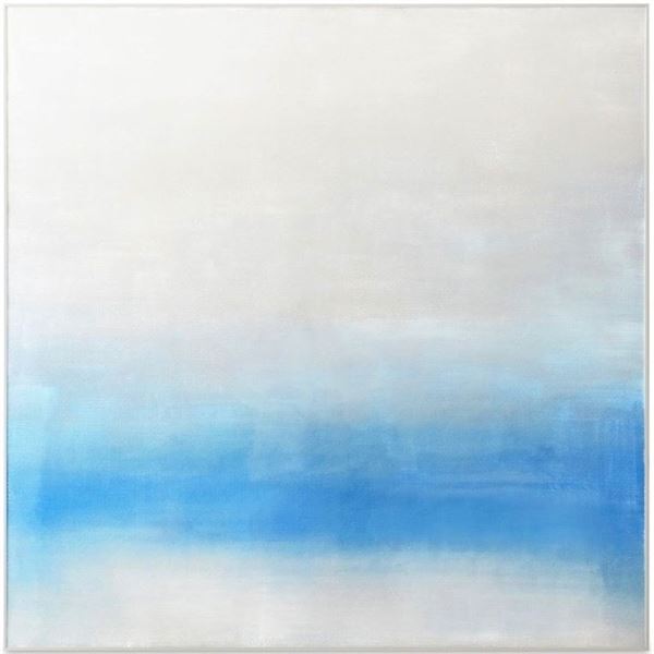 BNIB - Moes - Morning Light Framed Painting - Blue Palette - MSRP $1,099 - JQ-1066-37 - 48" W x 1.75