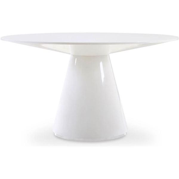 BNIB - Moes - Otago Round Dining Table - White - MSRP $2,250 - KC-1029-18-0 - 54" W x 54" D x 30" H