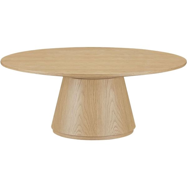 BNIB - Moes - Otago Coffee Table - Natural Oak - MSRP $1,099 - KC-1030-24-0 - 38" W x 38" D x 15" H