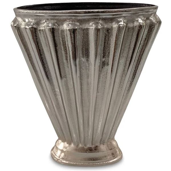 BNIB - Moe's - Jade Vase - Aged Pewter - MSRP $299.00 - Item # QK-1036-07 - 13" W x 6" D x 15" H