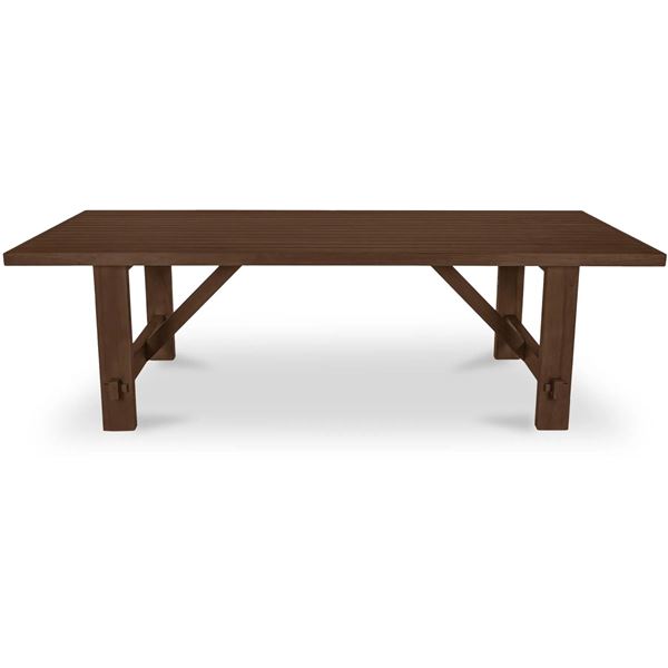 BNIB - Moe's Esmond Outdoor Dining Table - Brown - Msrp $4299 - TA-1008-03-0 - 98"W x 42"D x 30"H