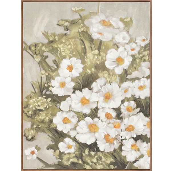 BNIB - Moe's Wildflowers Framed Painting - Multi - MSRP $199 - WP-1331-37 - 26"W x 1.77"D x 34"H
