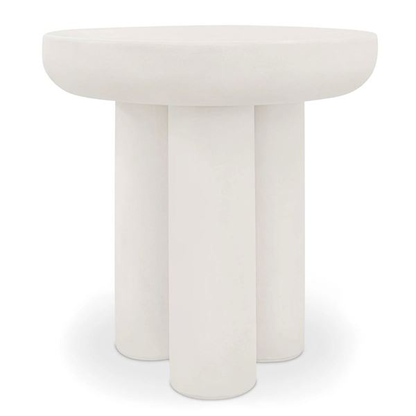 BNIB - Moes Rocca Side Table - Cream Concrete - MSRP $899 - ZT-1036-05-0 - 20"W x 20"D x 20"H