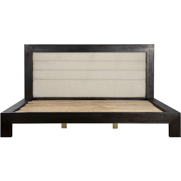 BNIB - Moes Ashcroft King Bed - Beige - MSRP $5,169 - ZT-1031-25-0 - 87"W x 87"D x 48"H