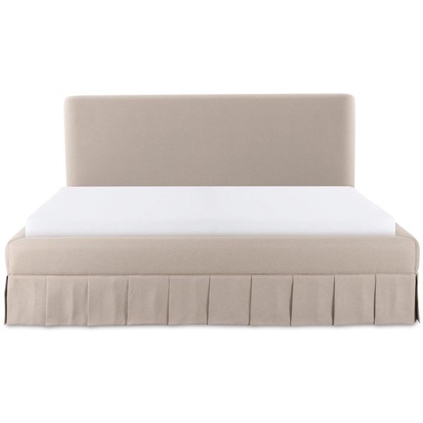 BNIB - Moes - Maren King Bed Beige - MSRP $3,649 - 85" W x 92" D x 45.3" H