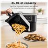 Image 2 : Ninja Foodi 10 QT 6-in-1 DualZone Smart XL Air Fryer, 2 Independent 5QT Baskets, Smart Cook Thermome