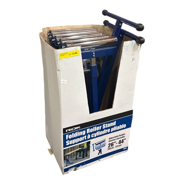 Set of 6 - ROK 34020 Folding Roller Material Support Stand