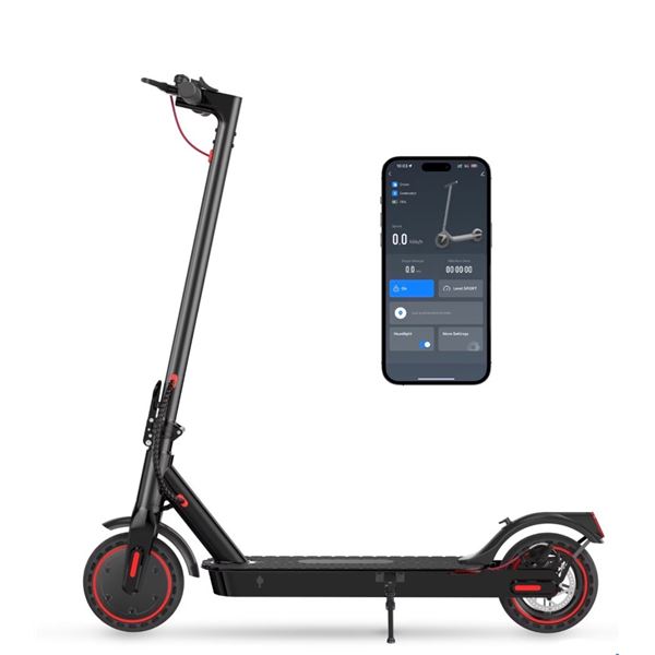 Open Box - iScooter i9 Electric Scooter - Black - 350W Motor, 30KM Range, Foldable Commuter