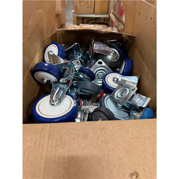 Assorted Lot of Casters - Approx 20 pcs - Various sizes