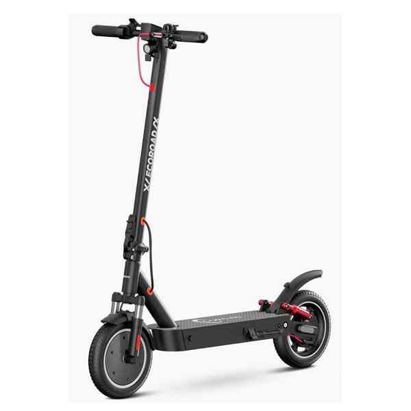 Open Box - EcoRoad EC9 Folding Electric Scooter - Black - 500W Motor, 50KM Range, 35KM/H Top Speed