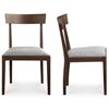 Image 1 : BNIB - Moes - Leone Dining Chairs Walnut/Brown - Set of 2 - MSRP $939 - BC-1078-24 - 20" W x 22" D x