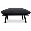 Image 1 : BNIB - Moes - Morgan Outdoor Ottoman Speckled Charcoal - MSRP $1,149 - MO-1026-07 - 29.1" W x 26.8" 