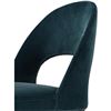 Image 2 : BNIB - Moes - Roger Barstool - Teal Velvet - MSRP $629 - EJ-1037-36 - 21.5" W x 21" D x 39" H