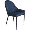 Image 3 : BNIB - Moe's - Set of 2 Lapis Dining Chair Dark Blue - MSRP $649.00 - UU-1001-26 - 21.50"W x 24.00"D