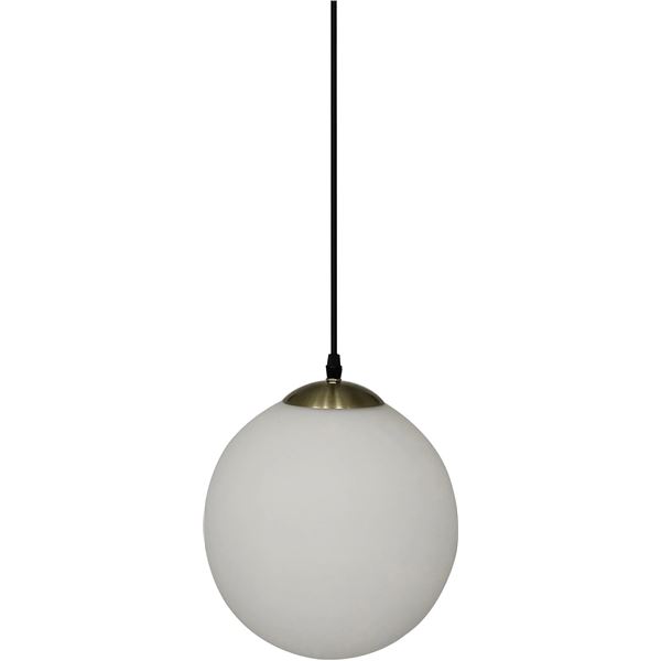 BNIB - Moe's - Sol Pendant Light Antique Brass/White - MSRP $220 - ZA-1001-51 - 5.9" W x 5.9" D x 30