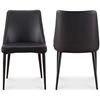 Image 3 : BNIB - Moe's - Lula Dining Chair (Set of 2) Black - MSRP $729 - YM-1006-02 - 18.0" W x 23.4" D x 31.
