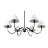 Image 3 : BNIB - Moe's - Whitney Chandelier Blackened Bronze - MSRP $1,099 - EL-1003-02 - 47.25" W x 47.25" D 