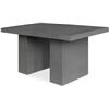 Image 2 : BNIB - Moe's Home Collection - Aurelius 2 Outdoor Dining Table in Dark Grey Fiber-Reinforced Concret