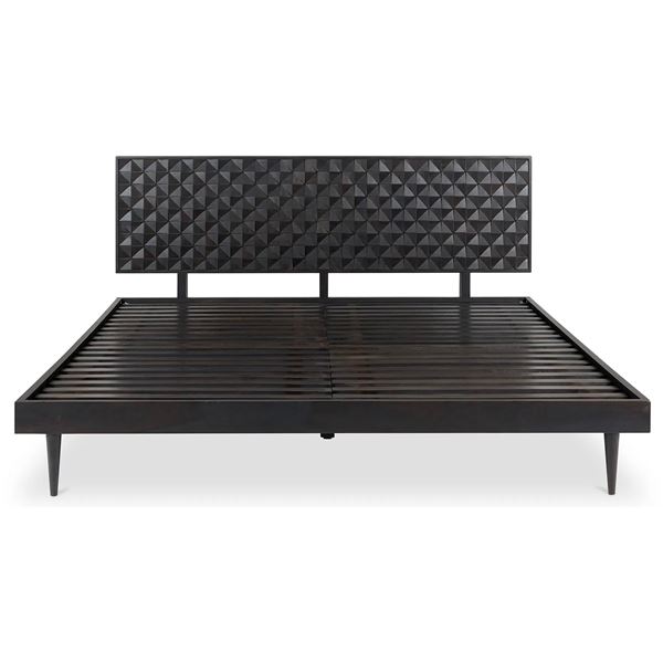 BNIB - Moe's - Pablo Queen Bed Black - MSRP $3,399 - BZ-1132-02-0 - 63" W x 83" D x 39.5" H