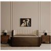 Image 3 : BNIB - Moe's - Scarlette Bed Queen in Cream - MSRP $4,299.00 - FO-1039-05 - 63"W x 85"D x 37"H