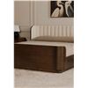 Image 4 : BNIB - Moe's - Scarlette Bed Queen in Cream - MSRP $4,299.00 - FO-1039-05 - 63"W x 85"D x 37"H