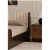 Image 5 : BNIB - Moe's - Scarlette Bed Queen in Cream - MSRP $4,299.00 - FO-1039-05 - 63"W x 85"D x 37"H