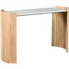 Image 2 : BNIB - Moes - Dala Console Table Natural - MSRP $1,749 - JD-1046-24-0 - 50" W x 50" D x 31" H