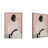 Image 3 : BNIB - Moes - Honor Framed Painting - MSRP $259 - JQ-1072-37 - 24" W x 1.5" D x 36" H