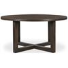 Image 1 : BNIB - Moes - Joel Dining Table - Dark Brown - MSRP $3,549 - JD-1101-20-0 - 60" W x 60" D x 30" H