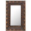 Image 1 : BNIB - Moe's - Holland Mirror - Small - Brown - MSRP $329.00 - Item # PZ-1017-03 - 12" W x 2" D x 18