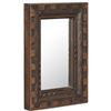 Image 2 : BNIB - Moe's - Holland Mirror - Small - Brown - MSRP $329.00 - Item # PZ-1017-03 - 12" W x 2" D x 18