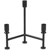 Image 1 : BNIB - Moe's - Cicero Candle Holder - Black - MSRP $189.00 - Item # QJ-1029-02 - 9" W x 6" D x 11" H