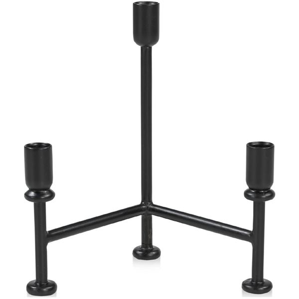 BNIB - Moe's - Cicero Candle Holder - Black - MSRP $189.00 - Item # QJ-1029-02 - 9" W x 6" D x 11" H