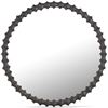 Image 1 : BNIB - Moe's - Whitby Mirror - Black - MSRP $989.00 - Item # QK-1029-02 - 36" W x 1" D x 36" H