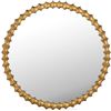 Image 1 : BNIB - Moe's - Whitby Mirror - Aged Brass - MSRP $989.00 - Item # QK-1029-43 - 36" W x 1" D x 36" H