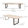 Image 3 : BNIB - Moe's - Wilks Dining Table - MSRP $3,899.00 - Item # PP-1014-18 - 118" W x 39" D x 30" H
