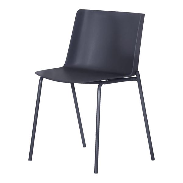 BNIB - Moe's - Silla Outdoor Dining Chair - Charcoal Grey - Set of Two - MSRP $330.00 - Item # QX-10