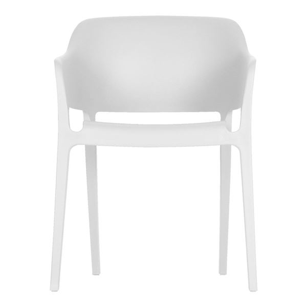 BNIB - Moe's - Faro Outdoor Dining Chair - Set of Two - White - MSRP $499.00 - Item # QX-1011-18 - 2