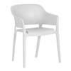 Image 2 : BNIB - Moe's - Faro Outdoor Dining Chair - Set of Two - White - MSRP $499.00 - Item # QX-1011-18 - 2