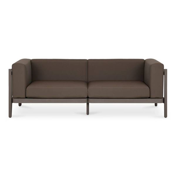 BNIB - Moe's - Suri Outdoor 2-Seat Sofa - Taupe - MSRP $1,599.00 - Item # MHC-QX-1015-39 - 74.0" W -