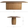 Image 3 : BNIB - Moe's - Winston Dining Table - Rustic Oak - MSRP $4,299 - Item # QO-1019-24-0 - 97.0" W - 42"