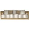 Image 1 : BNIB - Moe's - Adelaide Outdoor Sofa - Brown Stripe - MSRP $8,849 - Item # TA-1001-21 - 90" W - 34" 