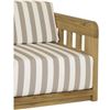 Image 5 : BNIB - Moe's - Adelaide Outdoor Sofa - Brown Stripe - MSRP $8,849 - Item # TA-1001-21 - 90" W - 34" 