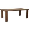 Image 2 : BNIB - Moe's Marina Outdoor Dining Table - Brown - Msrp $3299 - TA-1004-03-0 - 82" W x 42" D x 30" H